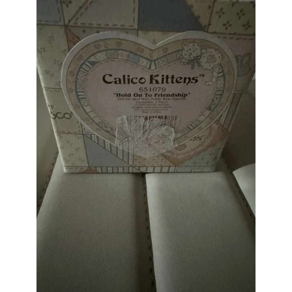 1994 Calico Kittens Hold On To Friendship #651079 Enesco